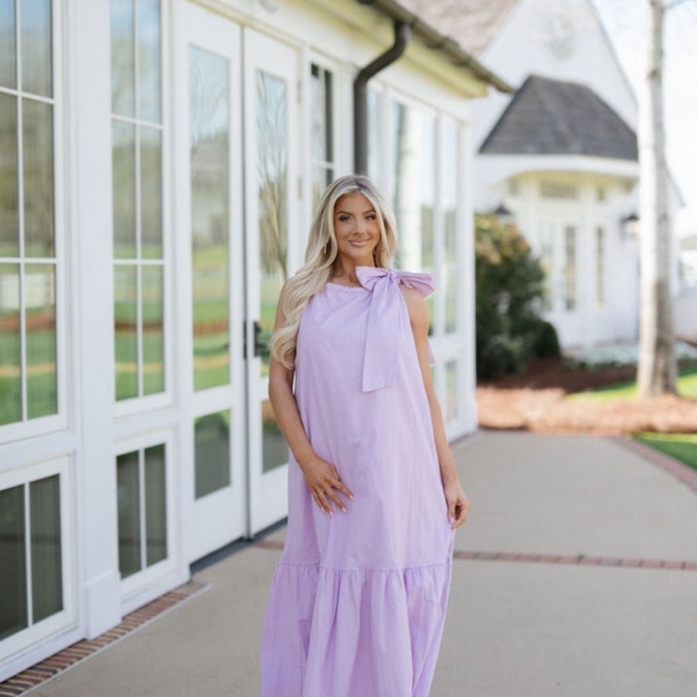 These Three lilac dress